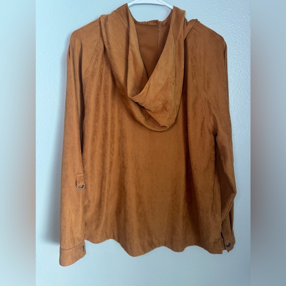 Staccato Brown Hooded Jacket Size Large - Picture 6 of 8